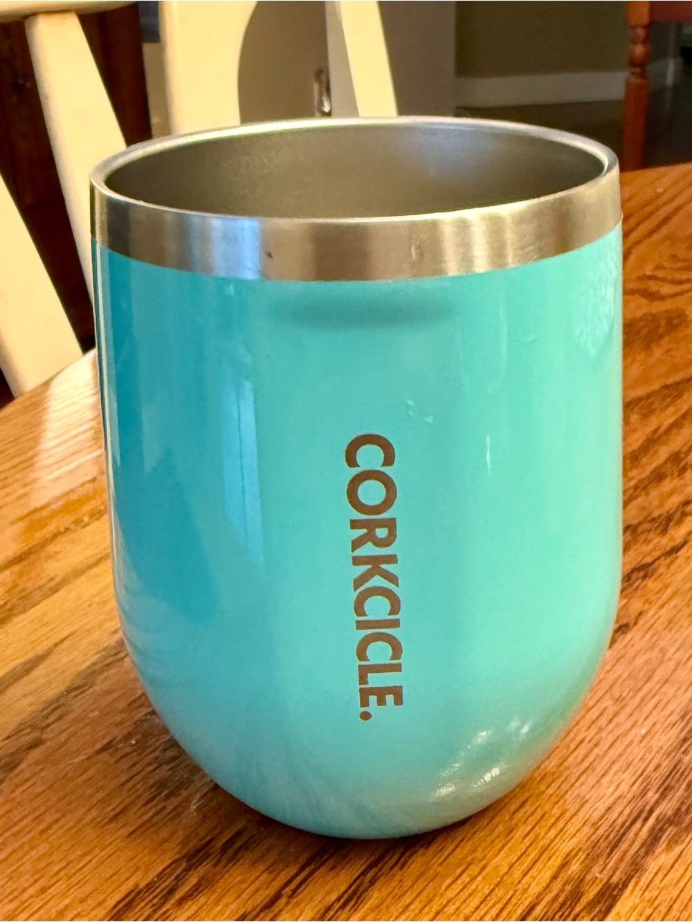Corkcicle Classic Stemless Wine Cup 12 oz TurquoiseColor